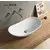 Умывальник накладной Pate Oval 7811A Glossy белый