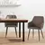 Стул LAMO CRAZY HORSE LEATHER GREY UK SY BROWN 58x55x85 см