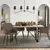 Стул LAMO CRAZY HORSE LEATHER GREY UK SY BROWN 58x55x85 см