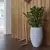 ქოთანი ყვავილის Capi Europe Vase elegant deluxe Rib NL 38x58სმ სპილოსძვლისფერი