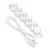 Extension ORNO 5x3m 3x1.0mm Schuko white