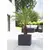 Plastic flower pot Scheurich 240/30 C-CUBE STONY GREY
