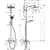 Shower system with mixer set Hansgrohe E240 Chrome