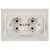 როზეტი IEK RS12-3-BrZh 2 BRITE 16A მარგალიტი