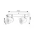 სპოტი Rabalux Perico 2 GU10 h150 L260 შავი