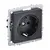 Socket IEK BRITE 1 ground 16A PC11-1-0-BrB black