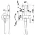 Bidet set KFA Moza Gold built-in
