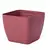 Пластиковый горшок с подставкой FORM PLASTIC Sahara petit square 3610-057 Ø13 марсала/красный