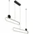 საკიდი Rabalux Circado LED 48W 3000K h1200 L1230 შავი ოქროსფერი