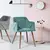 Стул aldridge terry fabric dark green uk green 53x54x75 см