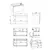 Cabinet under wash basin suspended Elita GLAM 90 Stone Matt 90 1S + 1S (168384)