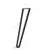 Table leg REI 2-903.710.18P black 710 mm