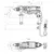 დარტყმითი დრელი Metabo SBE 800-2 800W