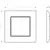 Frame Ospel Aria R-1U/00 1 sectional white