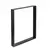 Table leg REI rectangle black 5-913.6071.18P 710х600 mm