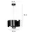 Подвес EMIBIG Vixon 1 E27 1x MAX 40W черный