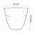 Plastic pot EDA Plastiques POT OSAKA DIAM 52X42,9cm 56,8l