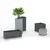 ქოთანი პლასტმასის ეზოს Scheurich 240/80 C-CUBE LONG Stony Grey