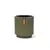 ქოთანი ყვავილის Capi Europe Vase cylinder Groove 19x21სმ მწვანე