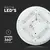 ჭერის განათება LED V-TAC 36W 3000 6400K CCT CHANGING 3IN1 450მმ   STARY COVER მრგვალი 217608