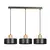 Pendant EMIBIG Torin 3 E27 3x MAX 60W black