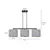 Pendant EMIBIG Hilde 3 E27 3x MAX 60W gray