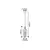 Hanger Rabalux BELLINI 1 E27 Ø140 h400 metal black 72201