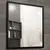 სარკე Silver Mirrors Harlem 600x600 მმ  ლითონის ჩარჩოთი
