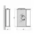 Cabinet with mirror ST-50 white 53x76x15 см