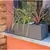 ქოთანი პლასტმასის EDA Plastiques BALCONNIERE GRAPHIT'UP 59 X 19,5 X 22,8სმ 25ლ