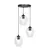 Hanger EMIBIG Istar Premium 3 E27 3x MAX 60W black transparent