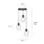 Hanger EMIBIG Istar Premium 3 E27 3x MAX 60W black transparent