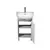 აბაზანის ტუმბო ხელსაბნით Nice Loft 50 grey/white Solo 50 სმ