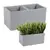 ქოთანი ყვავილის LAMELA KARO ECO recycled concrete 78x39x39,4 სმ