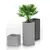 Ceramic flower pot Scheurich 240/48 C-Cube Stony grey 11 l