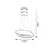 Chandelier Rabalux Meridia 3257 LED 40W