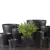 Ceramic pot for flowers Scheurich 808/11 ANTHRAZIT