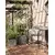 ქოთანი ყვავილის Capi Europe Planter Rib NL 40x40x40სმ ანტრაციტი
