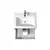 აბაზანის ტუმბო ხელსაბნით Polo Loft 60-U grey/white Cosmo 60 სმ