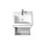 აბაზანის ტუმბო ხელსაბნით Polo Loft 60-U grey/white Cosmo 60 სმ