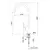 სამზარეულოს შემრევი Rubineta Flexy-33 FL30078 White