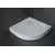 საშხაპე პადონი New Trendy Mild Stone White B-0517 90X90X11,5სმ ოვალური +S-0041