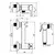 ბიდეს ჰიგიენური ონკანი Rubineta 625134 Onyx Chrome