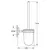 უნიტაზის ჯაგრისი GROHE Bau Cosmopolitan 40463001