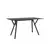 მაგიდა შავი MAX DÉCOR 74x140x80 სმ