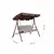 Garden swing tripple 170x110x152 cm white/brown