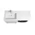 აბაზანის ტუმბო ხელსაბნით მარცხენა WING 60-W L white Rodeo-120 L სარეცხი მანქანისთვის