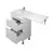 აბაზანის ტუმბო ხელსაბნით მარცხენა WING 60-W L white Rodeo-120 L სარეცხი მანქანისთვის