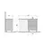 აბაზანის ტუმბო ხელსაბნით მარცხენა WING 60-W L white Rodeo-120 L სარეცხი მანქანისთვის