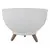 საყვავილე ქოთანი ფეხებით FORM PLASTIC Bowl Satina 30 თეთრი